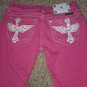 Hot Pink Miss Me Capris